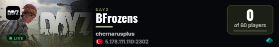 BFrozens live status badge