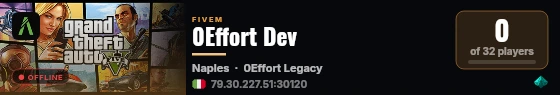 0Effort Dev live status badge