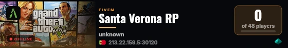 Santa Verona RP live status badge