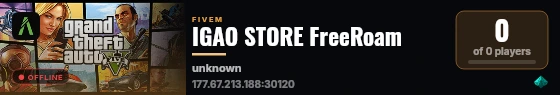 IGAO STORE FreeRoam live status badge