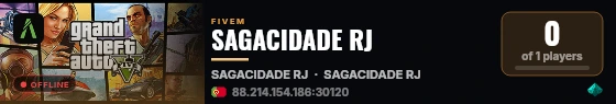 SAGACIDADE RJ live status badge