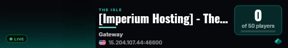 [Imperium Hosting] - The Isle Evrima live status badge
