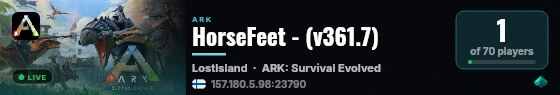 HorseFeet - (v361.7) live status badge
