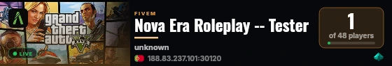 Nova Era Roleplay -- Tester live status badge