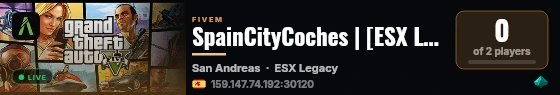 SpainCityCoches | [ESX Legacy] live status badge