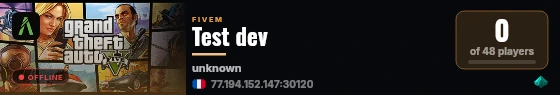 Test dev live status badge