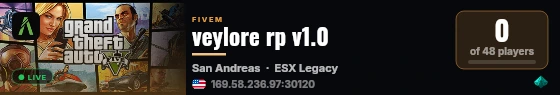 veylore rp v1.0 live status badge