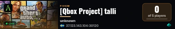 [Qbox Project] talli live status badge