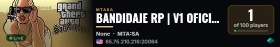 BANDIDAJE RP | V1 OFICIAL| Santo Domingo | Latino | Optimizado live status badge