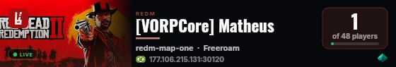 [VORPCore] Matheus live status badge