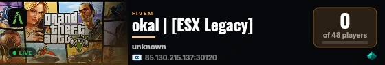 okal | [ESX Legacy] live status badge