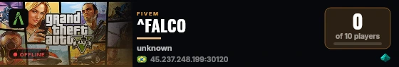 ^FALCO live status badge
