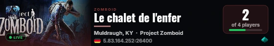Le chalet de l'enfer live status badge