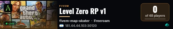 Level Zero RP v1 live status badge