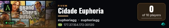 Cidade Euphoria live status badge
