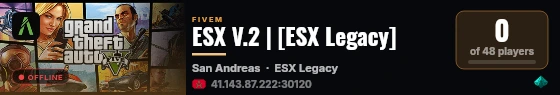 ESX V.2 | [ESX Legacy] live status badge