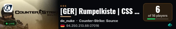 [GER] Rumpelkiste | CSS UPDATE FEHLERSUCHE... live status badge