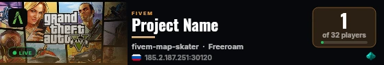 Project Name live status badge