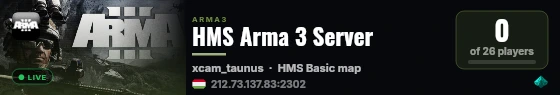 HMS Arma 3 Server live status badge