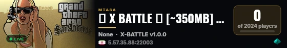 ✦ X BATTLE ✦ [~350MB] [Mini-Games] live status badge