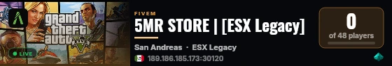 5MR STORE | [ESX Legacy] live status badge