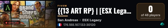 {{13 ART RP} | [ESX Legacy] live status badge
