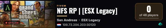 NFS RP | [ESX Legacy] live status badge