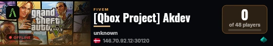 [Qbox Project] Akdev live status badge