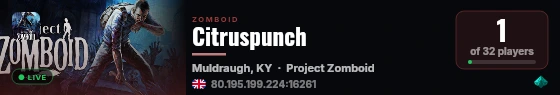 Citruspunch live status badge