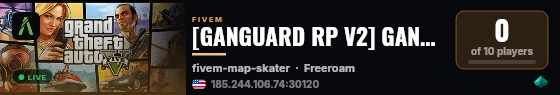 [GANGUARD RP V2] GANGUARD RP V2 live status badge