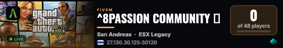 ^8PASSION COMMUNITY 💕 live status badge