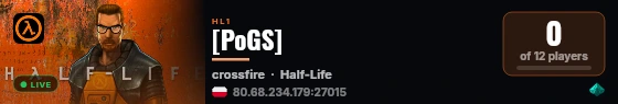 [PoGS] live status badge