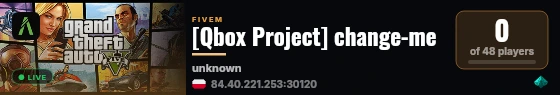 [Qbox Project] change-me live status badge