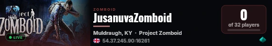 JusanuvaZomboid live status badge