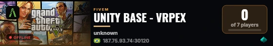 UNITY BASE - VRPEX live status badge