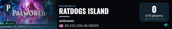 RATDOGS ISLAND live status badge