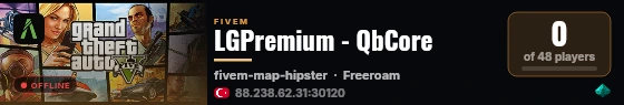 LGPremium - QbCore live status badge