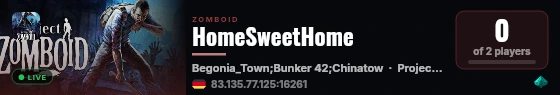 HomeSweetHome live status badge
