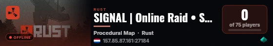 SIGNAL | Online Raid • SATCOM • Vanilla+ • New raid mecha live status badge
