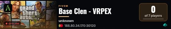 Base Clen - VRPEX live status badge