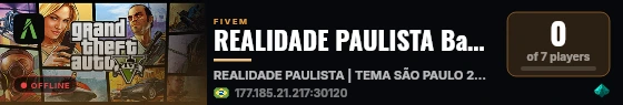 REALIDADE PAULISTA Base Teste live status badge