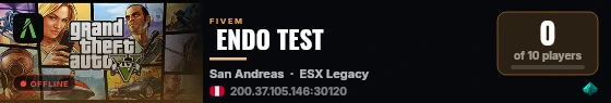  ENDO TEST  live status badge