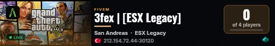 3fex | [ESX Legacy] live status badge