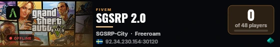 SGSRP 2.0 live status badge