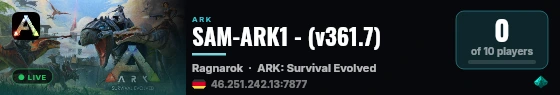 SAM-ARK1 - (v361.7) live status badge