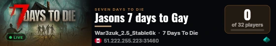 Jasons 7 days to Gay live status badge