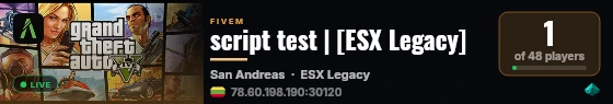 script test | [ESX Legacy] live status badge