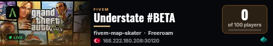Understate #BETA live status badge