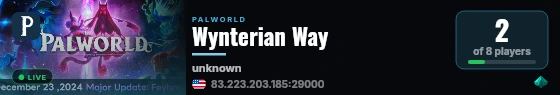 Wynterian Way live status badge