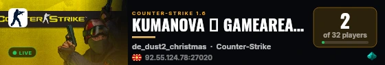 KUMANOVA 亗 GAMEAREA ||͇̿P͇̿U͇̿B͇̿L͇̿I͇̿C͇̿| ✪ live status badge
